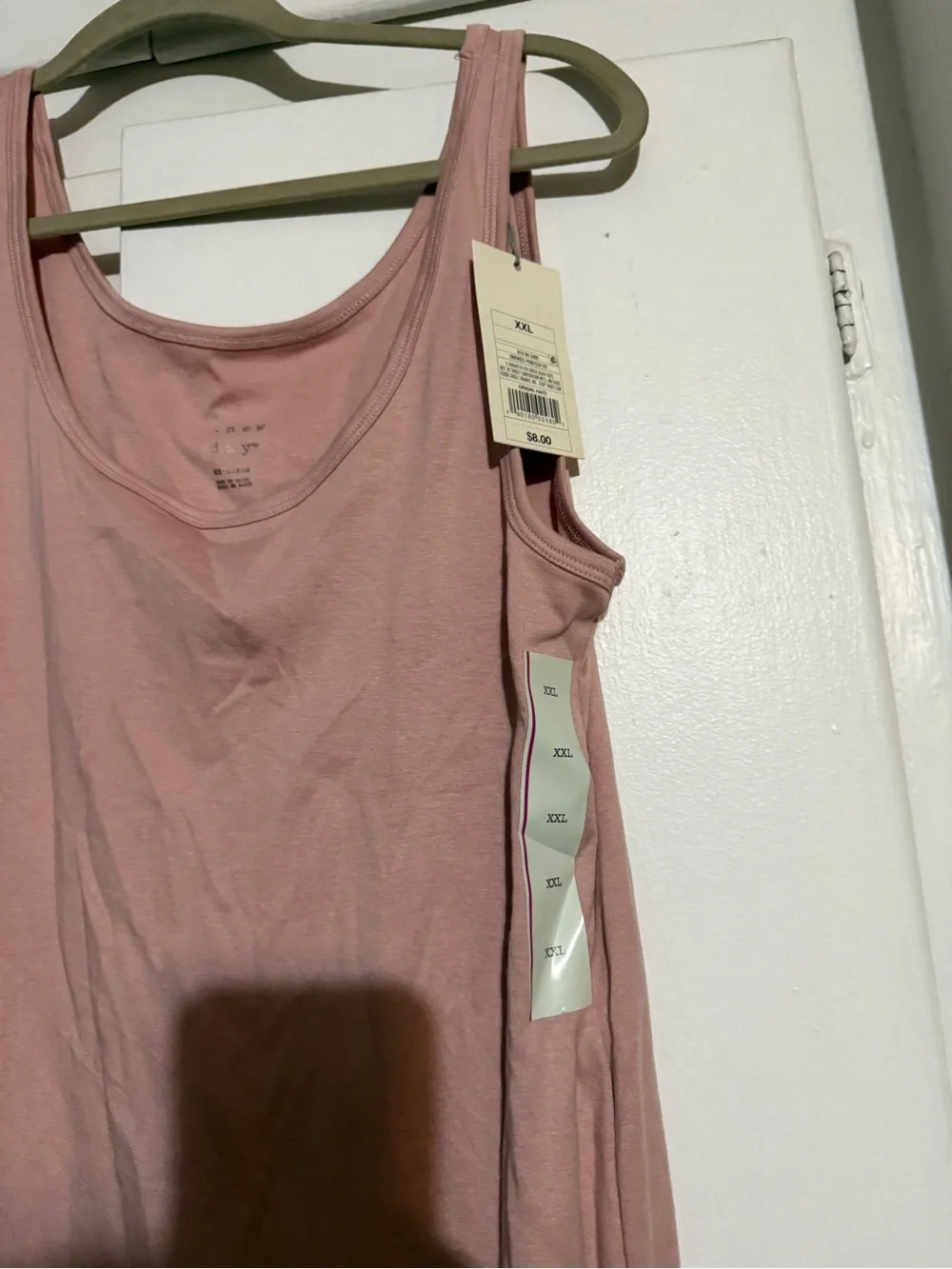 Women's Scoop Neck Tank Top in Light Pink NWT - Picture 3 of 4